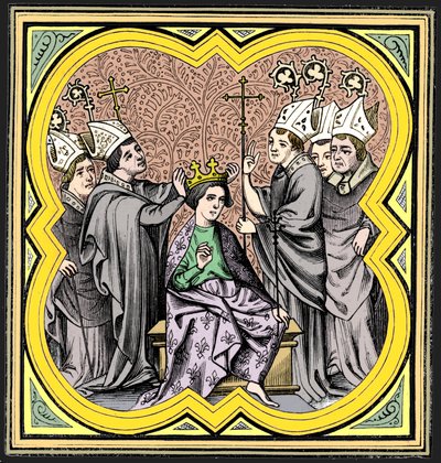 A coroação de Carlos Magno 712-814, século XIV 1849 de Unbekannt