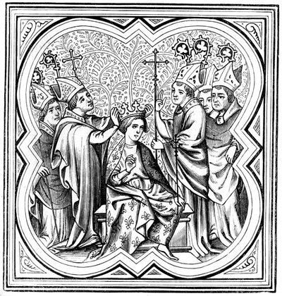 A coroação de Carlos Magno 712-814, século XIV 1849 de Unbekannt