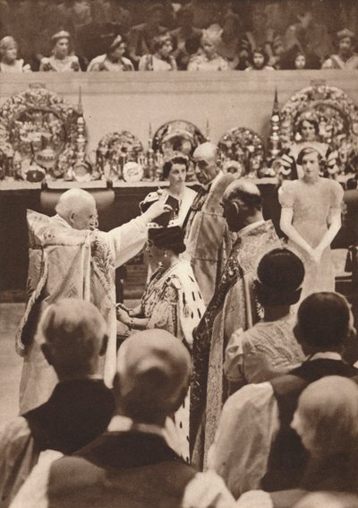 A coroação da rainha Elizabeth, esposa do rei George VI, 1937 de Unbekannt