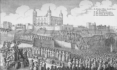 A execução do Conde de Strafford em Tower Hill, Londres, 12 de maio de 1641 1903 de Unbekannt