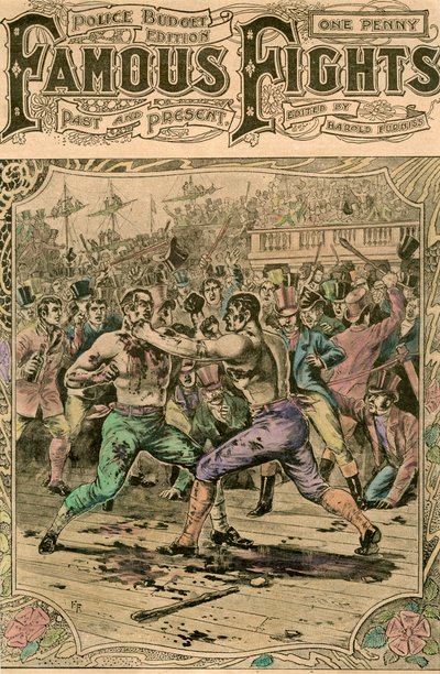A primeira luta entre Tom Spring e Jack Langan, 1824 no final do século XIX ou início do século XX de Unbekannt