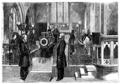 O funeral de Benjamin Disraeli 1804-1881, primeiro ministro britânico, final do século XIX de Unbekannt