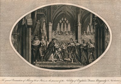 A grande coroação de Henrique VI da Inglaterra em Paris, 1431 1793 de Unbekannt