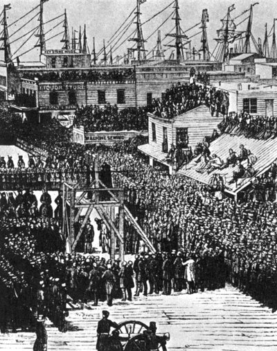 O enforcamento de Hetherington e Brace, São Francisco, 29 de julho de 1856 1954 de Unbekannt