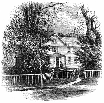 A casa de Amos Benson Alcott 1799-1888, Concord, Massachusetts, 1875 de Unbekannt