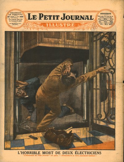 A morte horrível de dois eletricistas, 1929. de Unbekannt