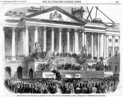 A inauguração de James Buchanan como Presidente, Washington, 1857 de Unbekannt