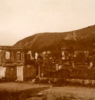 O quiosque, Metzeral, norte da França, c1914-c1918 de Unbekannt