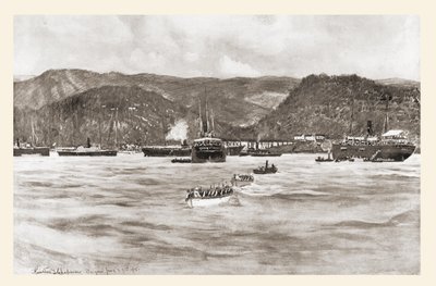 O desembarque do 5º Corpo do Exército sob o comando do General William R. Shafter em Daiquirí, Cuba, de 22 a 24 de junho de Unbekannt