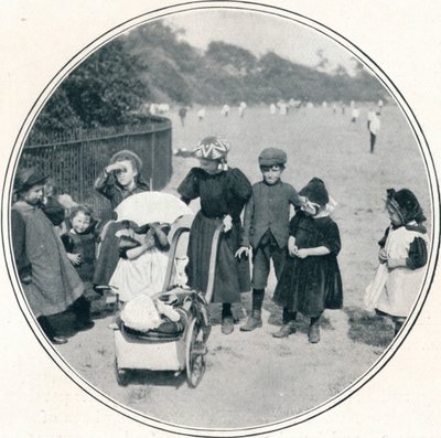 A pequena mãe, Regents Park, Londres, c1900 1901 de Unbekannt