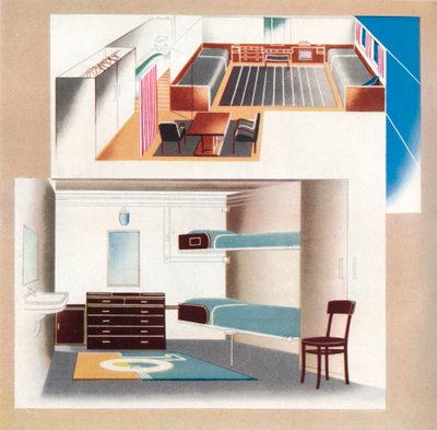 O novo Orient Liner contribui para um novo padrão de decoração, 1935 de Unbekannt