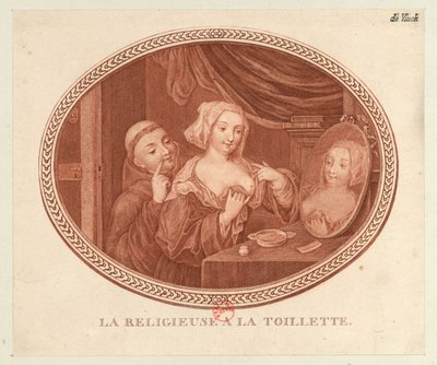 A freira no banheiro, 1770-1780. de Unbekannt