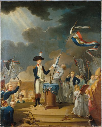 O juramento de La Fayette no Festival da Federação, 14 de julho de 1790, 1791. de Unbekannt