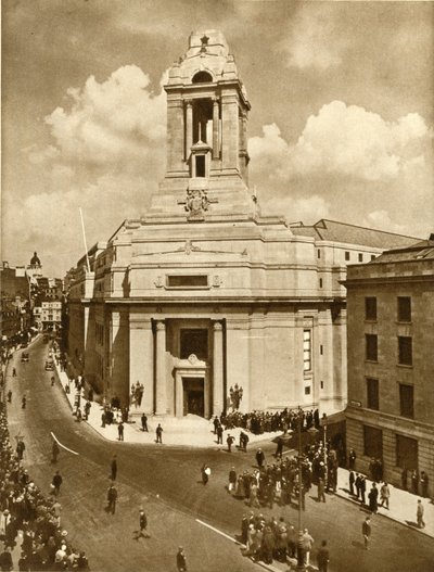A abertura do Memorial da Paz Maçônica, Great Queen Street, Londres, 19 de julho de 1933, 1935. de Unbekannt