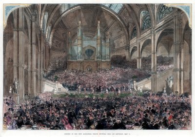 A abertura do novo Alexandra Palace, Muswell Hill, 1º de maio de 1875 de Unbekannt
