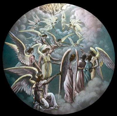 Os peregrinos ascendem ao céu, c1910. de Unbekannt