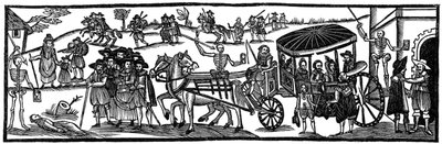A praga: fuga para o país, 1630, 1910 de Unbekannt