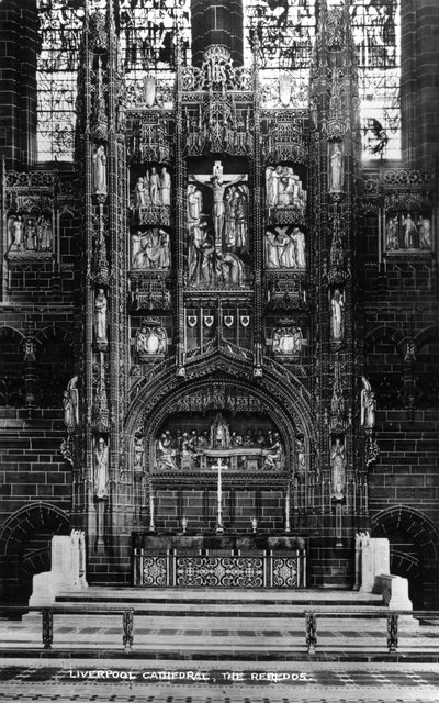 Os reredos na Catedral de Liverpool, século XX de Unbekannt