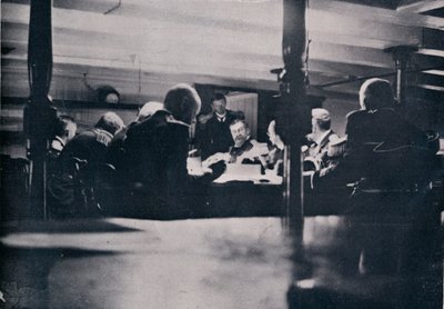A cena da vitória durante a corte marcial de 1906 de Unbekannt