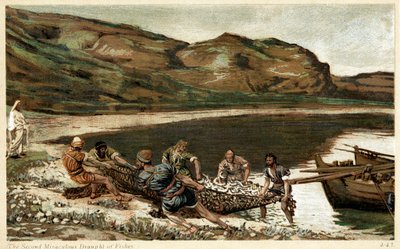 O segundo calado milagroso de peixes, c1890 de Unbekannt