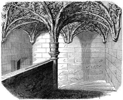 A escadaria do Hotel de Bourgogne, Paris, 1882-1884 de Unbekannt