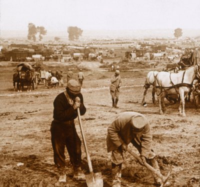 A estação, Bray-sur-Somme, norte da França, c1914-c1918 de Unbekannt