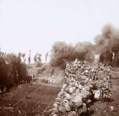A tomada de Bezonvaux pelos alemães, Verdun, norte da França, c1916-c1918. de Unbekannt