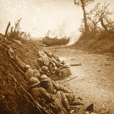 A tomada de Courcelles, norte da França, junho de 1918 de Unbekannt