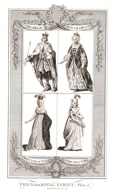 A então atual família real Publicado em 9 de maio de 1795 por Alexander Hogg de Unbekannt
