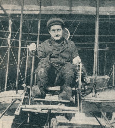 O vencedor do prêmio de £ 10.000 pelo voo de Londres a Manchester, 1910 c1937 de Unbekannt