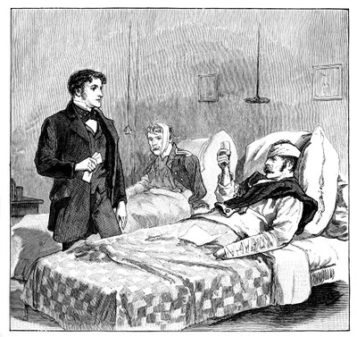 Os soldados feridos brindam à rainha, c1850s, 1888 de Unbekannt