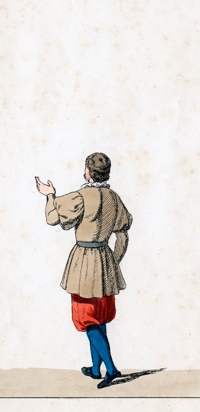 Figurino de teatro para peça de Shakespeares, Henrique VIII, século XIX de Unbekannt