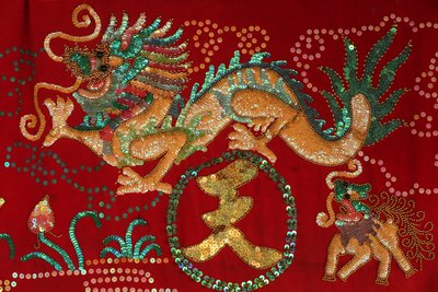 O templo Thien Hau taoista. Dragão. Dragão. Cidade de Ho Chi Minh. Vietnã de Unbekannt