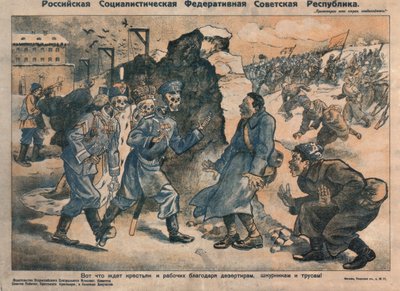 É isso o que espera camponeses e trabalhadores por causa das atividades de desertores, egoístas e covardes, 1918-1919 de Unbekannt