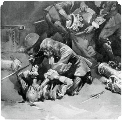 Thomas Blood tentando roubar as jóias da coroa da Torre de Londres em 1671, 1937 de Unbekannt