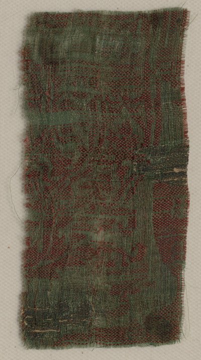 Três fragmentos de seda gótica italiana, 1300s. de Unbekannt