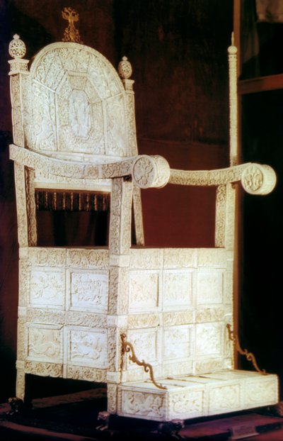 Trono do czar Ivan, o Terrível, século XVI de Unbekannt