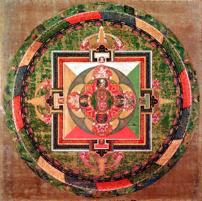 Mandala budista tibetana de Unbekannt