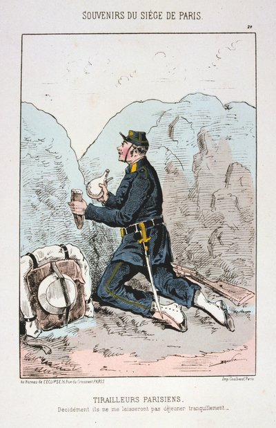 Tirailleurs Parisiens, Cerco a Paris, 1870-1871 de Unbekannt