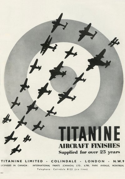 Acabamentos de aeronaves Titanine, 1941. de Unbekannt