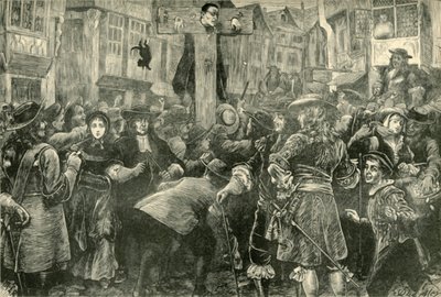 Titus Oates no Pelourinho, 1685, 1890. de Unbekannt