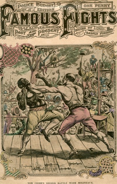 Segunda batalha de Tom Cribbs com Molineaux, 1811 final do século XIX ou início do século XX de Unbekannt
