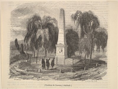 Túmulo de Turenne em Salsbach, 1835-78. de Unbekannt