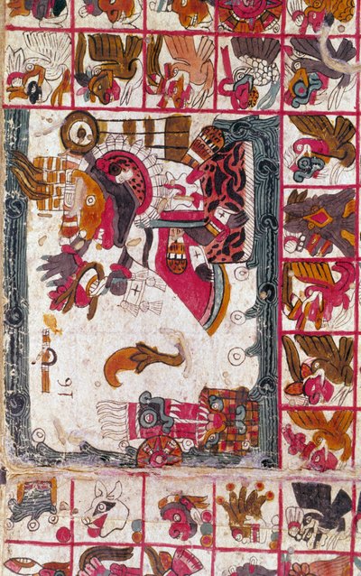 Tonalamatl Aubin, Fólio 16, século 15 de Unbekannt