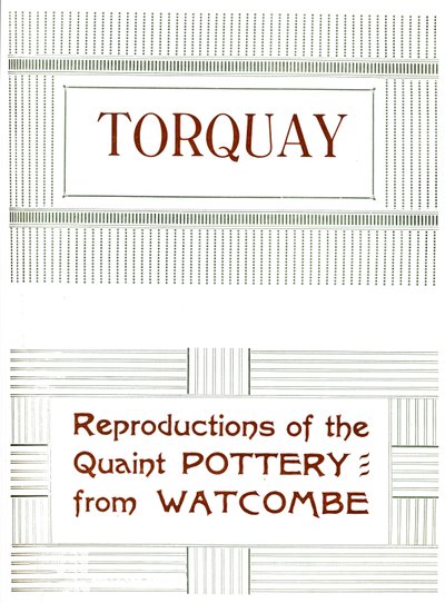 Torquay - reproduções da cerâmica singular de Watcombe, 1919 de Unbekannt