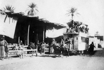 Bonde, estrada Kazimain, Bagdá, Iraque, 1917-1919 de Unbekannt