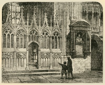 Transepto do martírio, Catedral de Canterbury, 1890. de Unbekannt