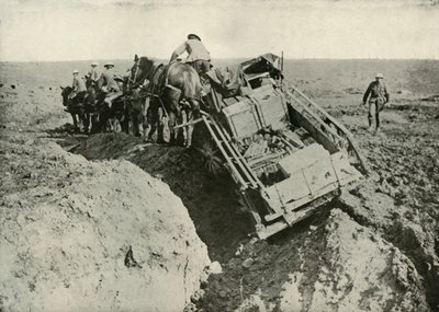Dificuldades de transporte na frente, 1919. de Unbekannt