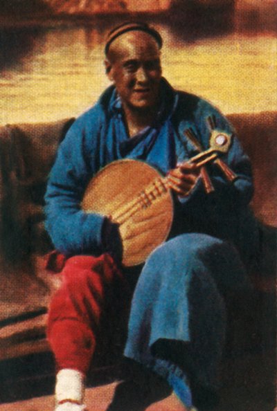 Músico viajante, China, c1928. de Unbekannt