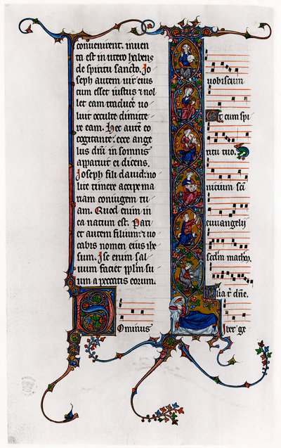 Árvore de Jessé na letra inicial I, final do século XIII de Unbekannt